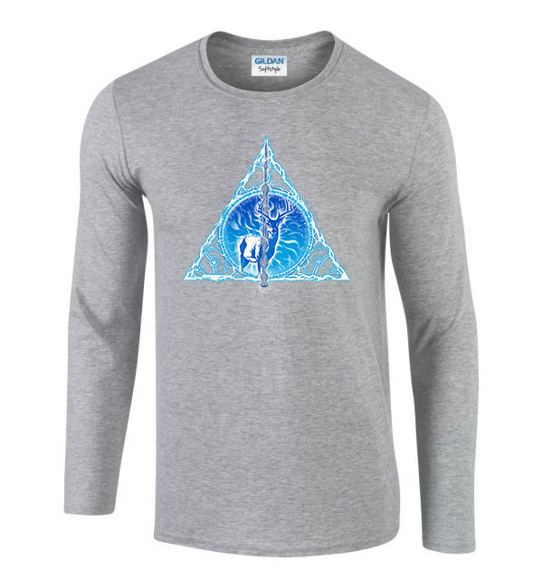 Harry potter expecto patronum Sportszürke Férfi Hosszú Ujjú Póló