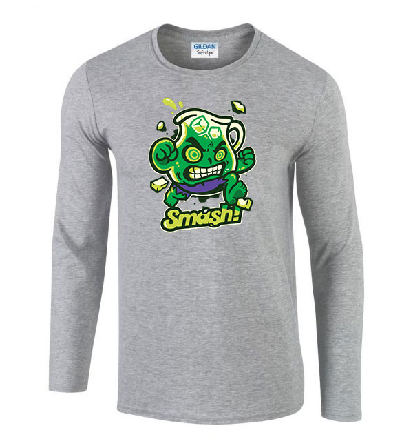 hulk smash cool aid Sportszürke Férfi Hosszú Ujjú Póló