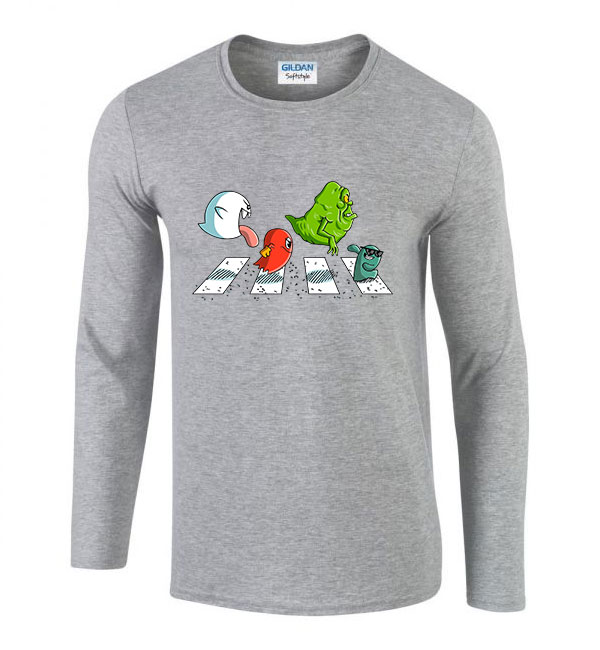 pac man ragacs blue  Sportszürke Férfi Hosszú Ujjú Póló