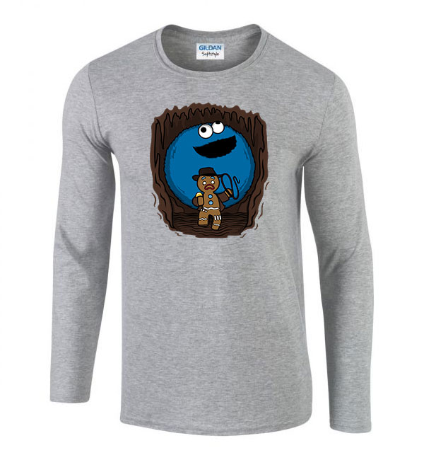 sütiszörny cookie monster Sportszürke Férfi Hosszú Ujjú Póló