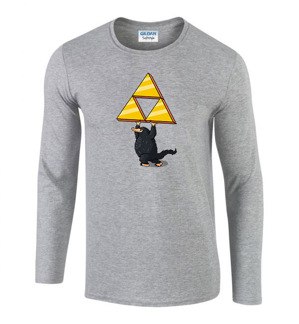 niffler furkász Sportszürke Férfi Hosszú Ujjú Póló