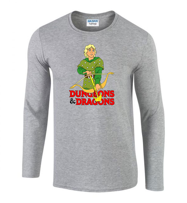 dungeons and dragons Sportszürke Férfi Hosszú Ujjú Póló