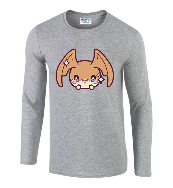 patamon digimon Sportszürke Férfi Hosszú Ujjú Póló