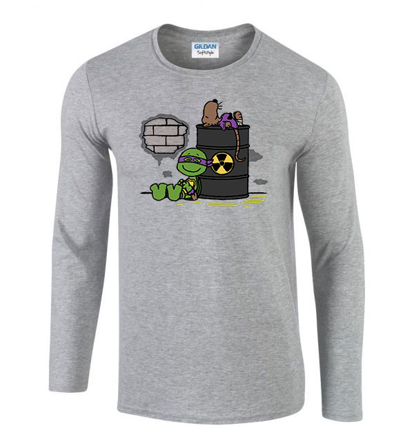 tini ninja teknőcök tmnt donatello Sportszürke Férfi Hosszú Ujjú Póló