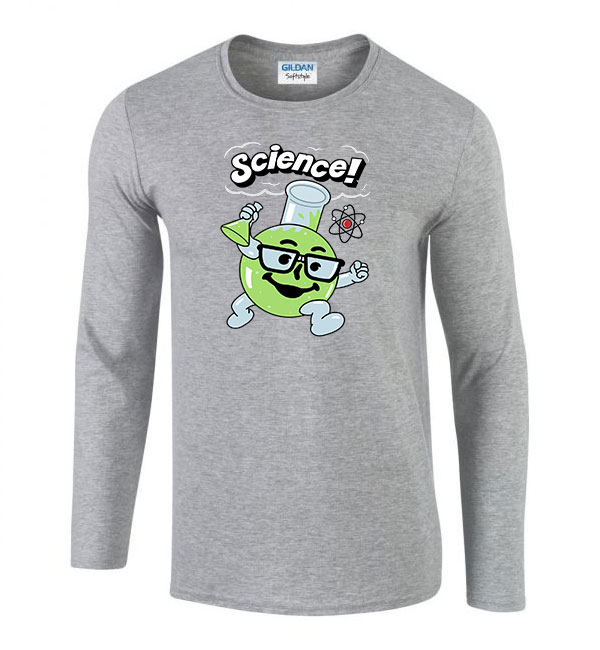 tudomány kool aid tudós science Sportszürke Férfi Hosszú Ujjú Póló