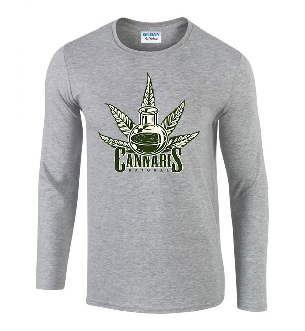 cannabis kanabisz marihuána Sportszürke Férfi Hosszú Ujjú Póló