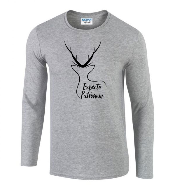 harry potter expecto patronum Sportszürke Férfi Hosszú Ujjú Póló