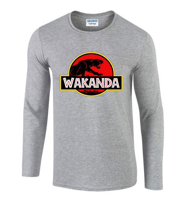 wakanda fekete párduc Sportszürke Férfi Hosszú Ujjú Póló