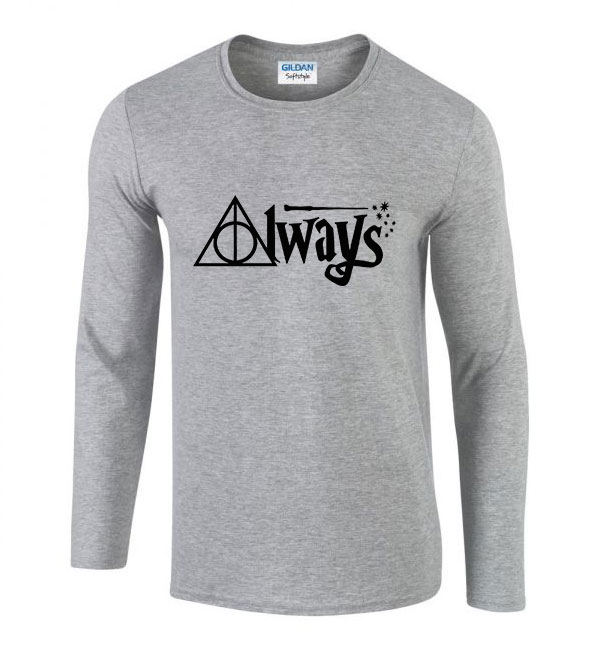 harry potter Sportszürke Férfi Hosszú Ujjú Póló