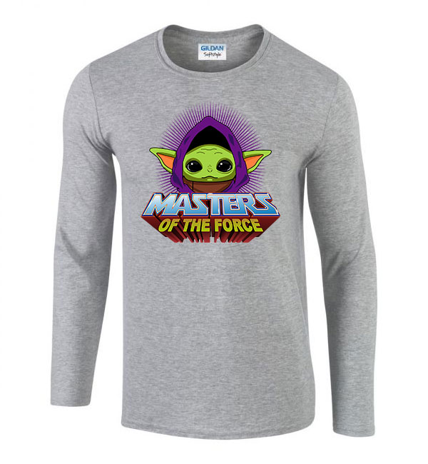 baba yoda baby yoda force Sportszürke Férfi Hosszú Ujjú Póló