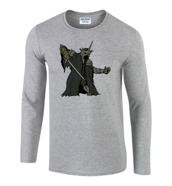 nazgul gyűrűk ura Sportszürke Férfi Hosszú Ujjú Póló