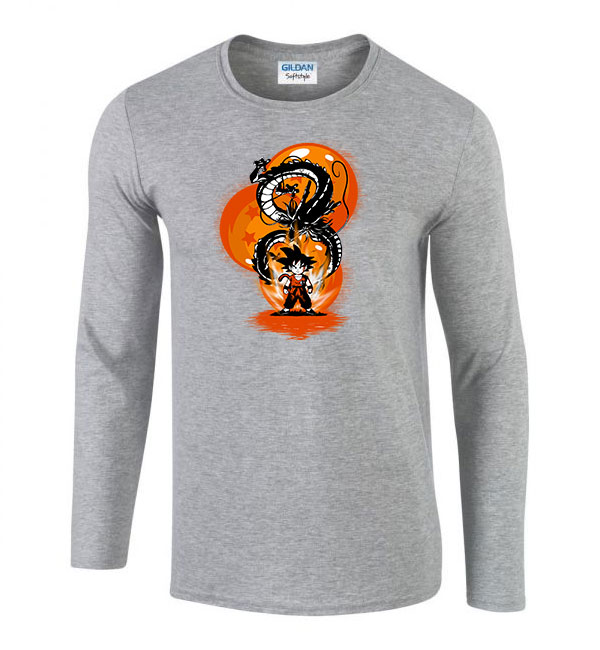 son goku dragon ball Sportszürke Férfi Hosszú Ujjú Póló