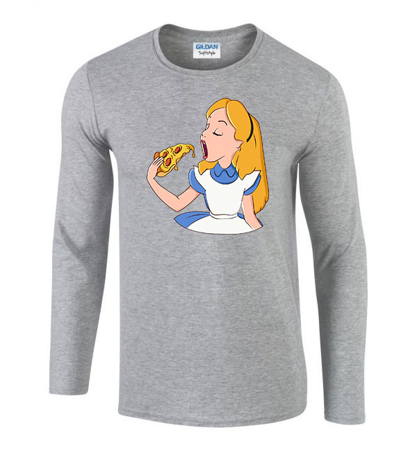 aliz csodaországban alice in wonderland Sportszürke Férfi Hosszú Ujjú Póló