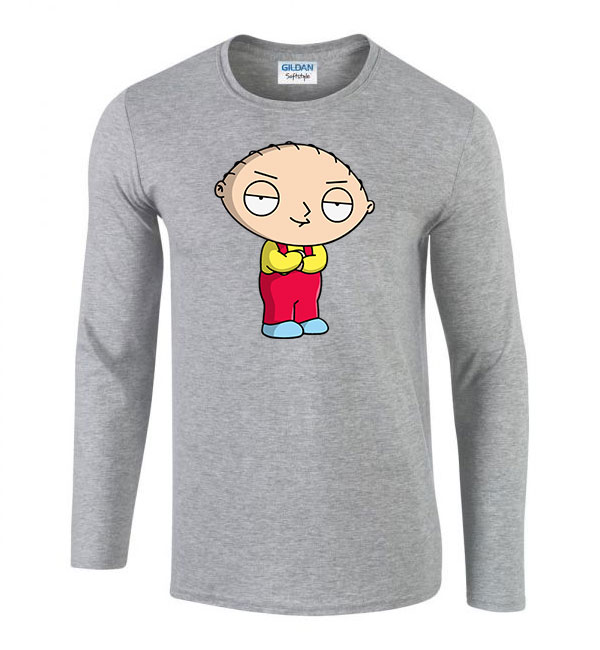 family guy stewie Sportszürke Férfi Hosszú Ujjú Póló