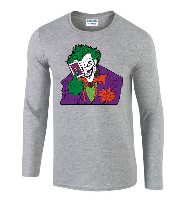 Joker Sportszürke Férfi Hosszú Ujjú Póló