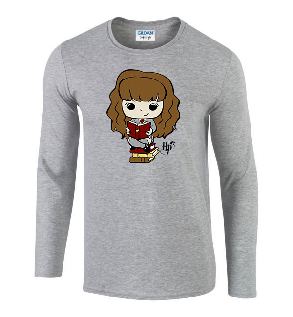 harry potter hermione granger Sportszürke Férfi Hosszú Ujjú Póló