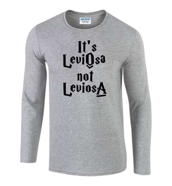 its leviosa not leviosa wingardium leviosa Sportszürke Férfi Hosszú Ujjú Póló