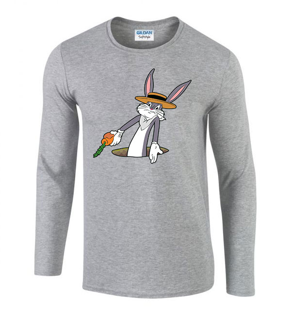 tapsi hapsi bugs bunny Sportszürke Férfi Hosszú Ujjú Póló