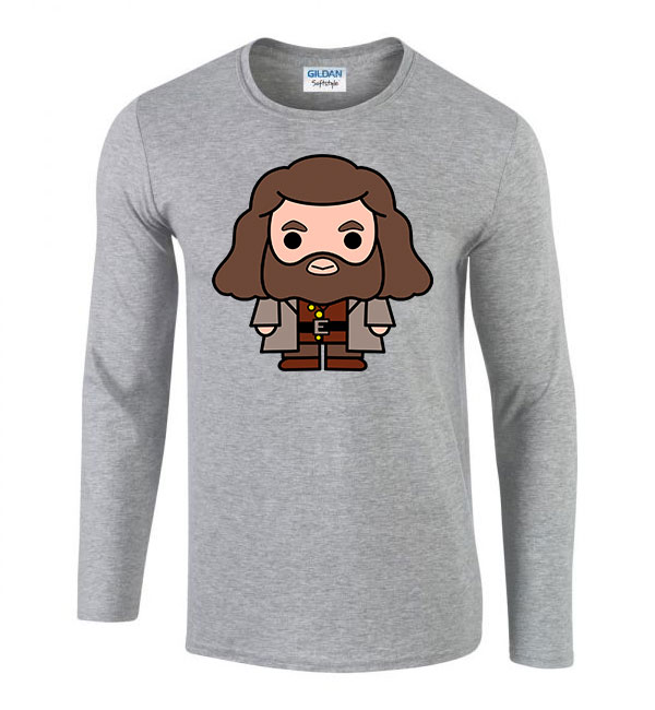 harry potter hagrid Sportszürke Férfi Hosszú Ujjú Póló