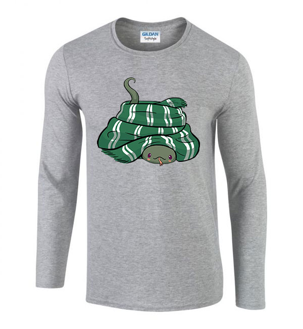 slytherin mardekár harry potter Sportszürke Férfi Hosszú Ujjú Póló