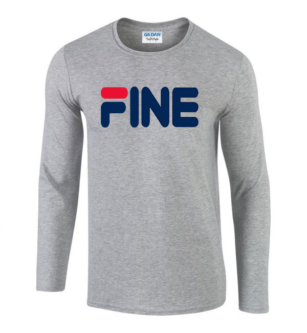 fila fine humor Sportszürke Férfi Hosszú Ujjú Póló