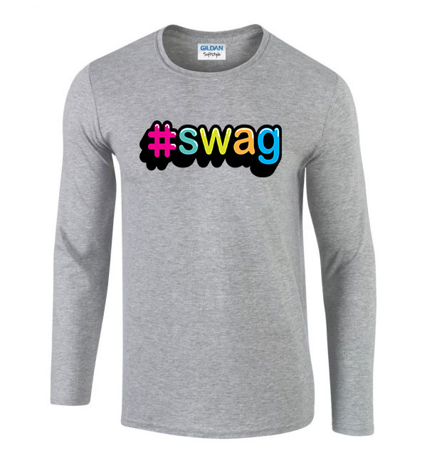 SWAG Sportszürke Férfi Hosszú Ujjú Póló