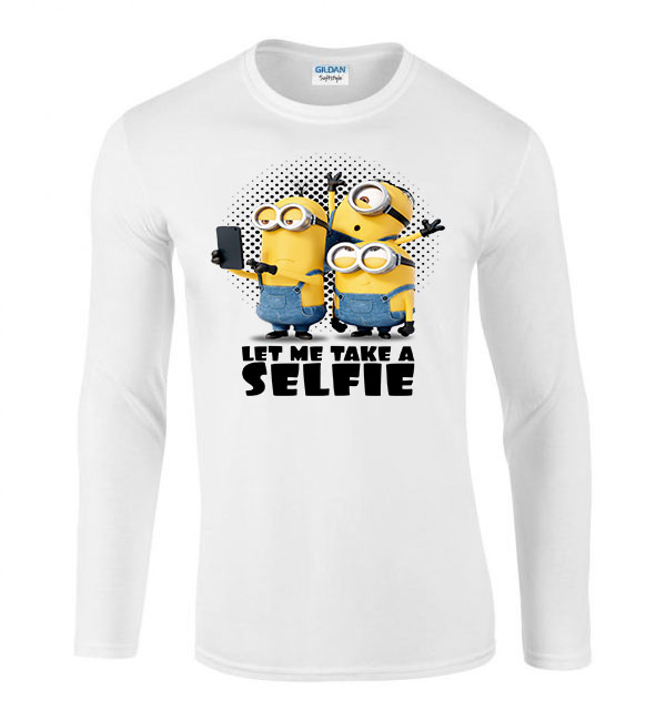 minyonok minions Fehér Férfi Hosszú Ujjú Póló