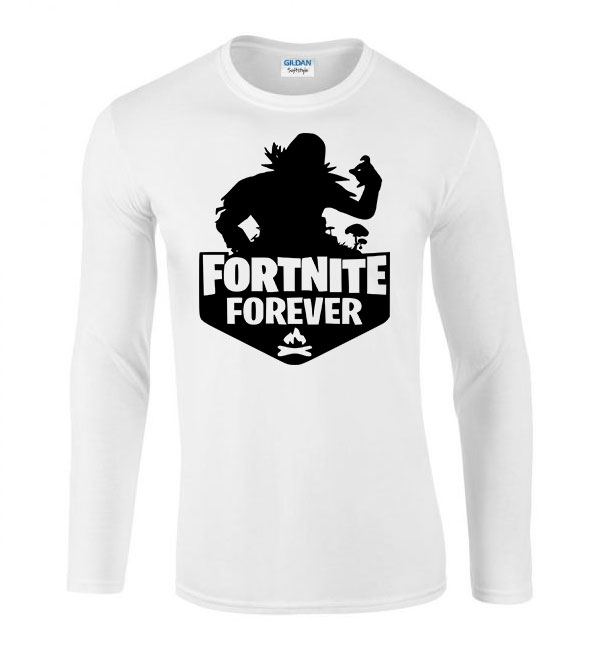 fortnite forever Fehér Férfi Hosszú Ujjú Póló