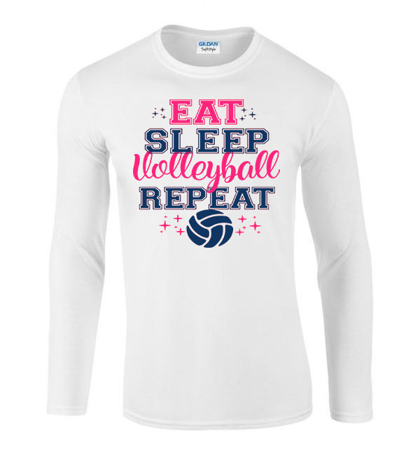 röplabda volleyball röpi Fehér Férfi Hosszú Ujjú Póló