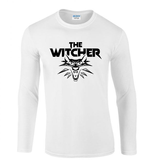 The Witcher A Vaják Fehér Férfi Hosszú Ujjú Póló