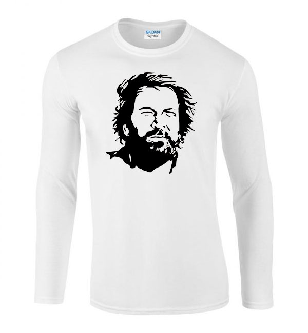 Bud Spencer Fehér Férfi Hosszú Ujjú Póló