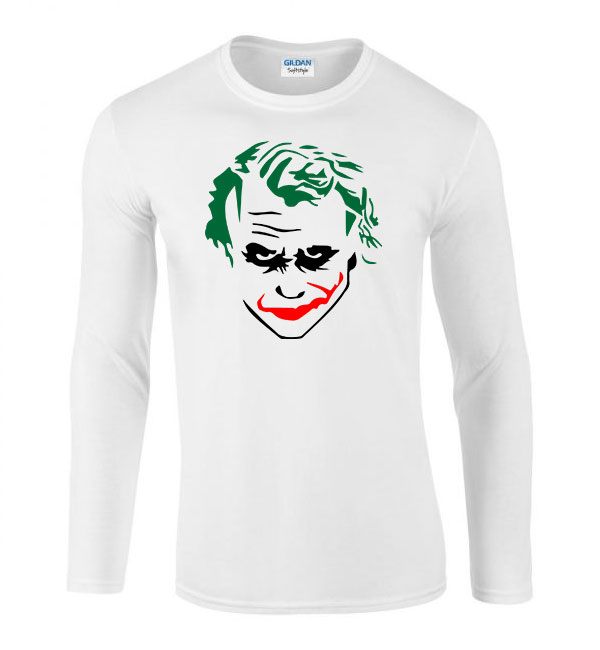 Joker Fehér Férfi Hosszú Ujjú Póló