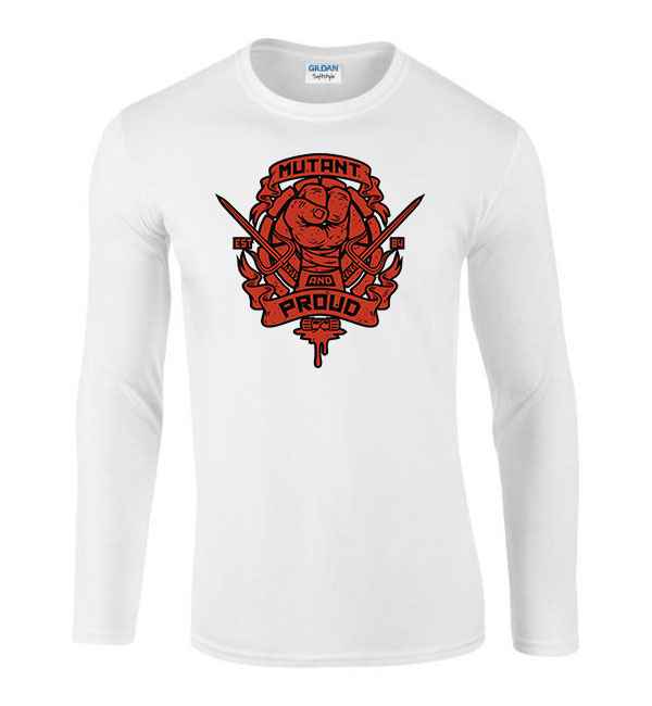 tini ninja teknőcök tmnt Fehér Férfi Hosszú Ujjú Póló