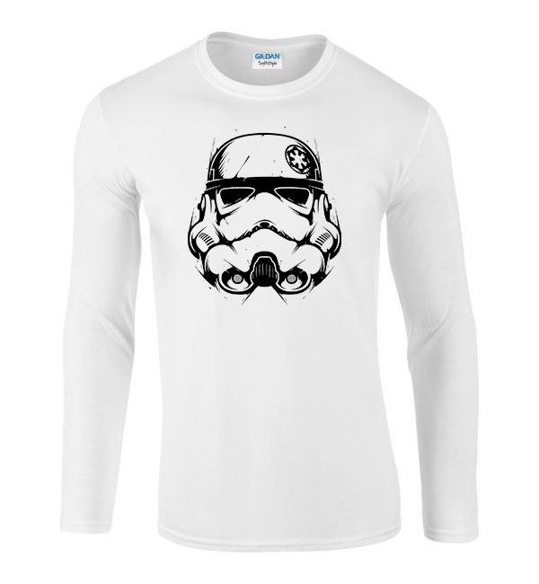storm trooper star wars Fehér Férfi Hosszú Ujjú Póló