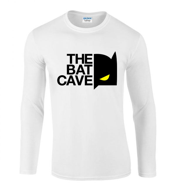 batman batcave Fehér Férfi Hosszú Ujjú Póló