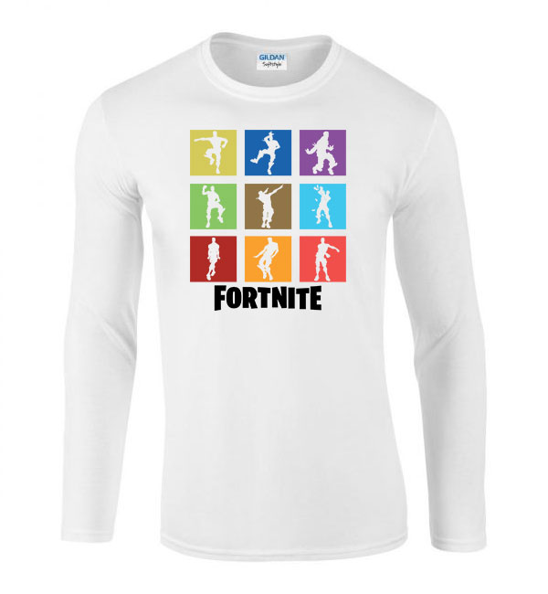 fortnite emotok Fehér Férfi Hosszú Ujjú Póló