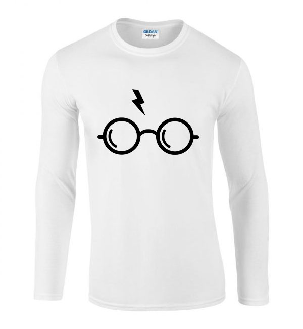 harry potter Fehér Férfi Hosszú Ujjú Póló