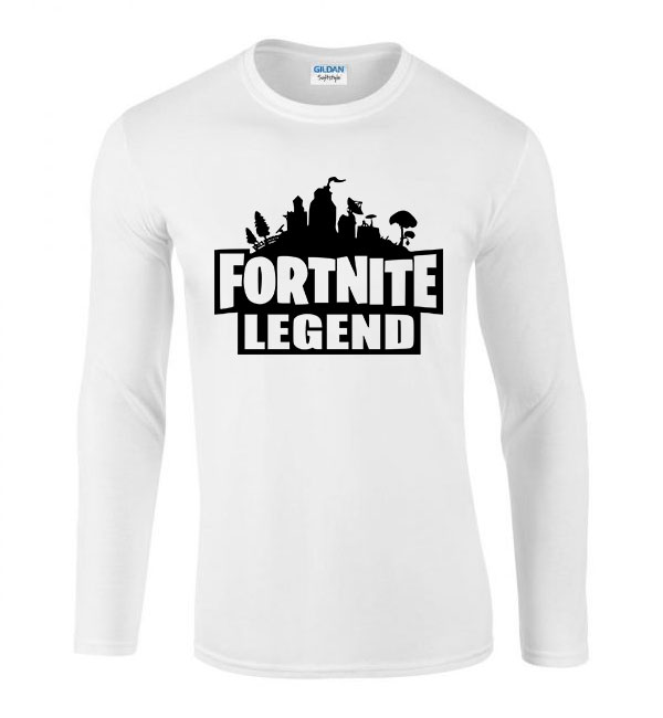 fortnite Fehér Férfi Hosszú Ujjú Póló