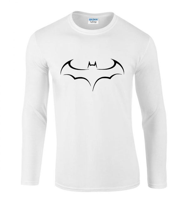 Batman Fehér Férfi Hosszú Ujjú Póló