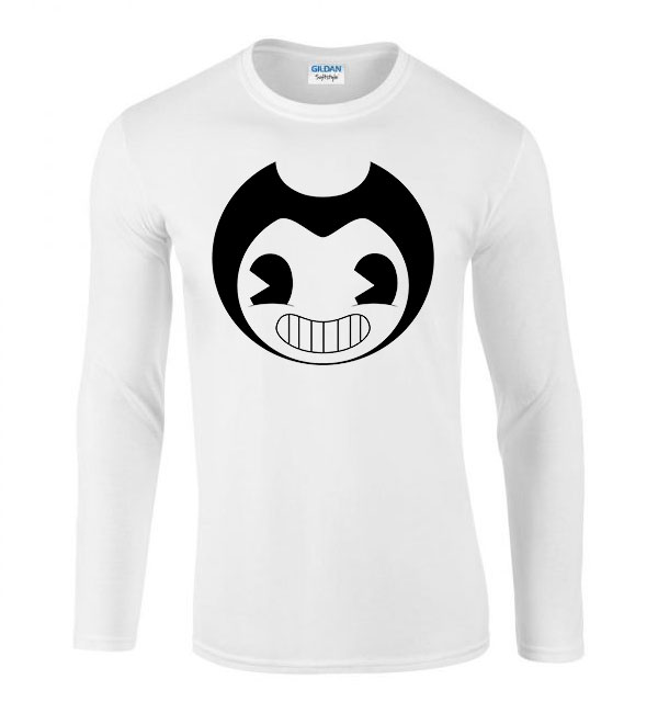 Bendy and the inkmachine Fehér Férfi Hosszú Ujjú Póló