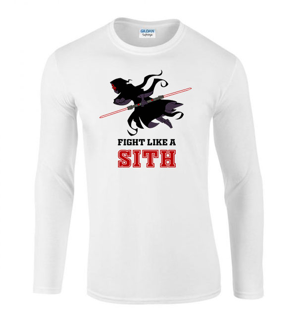 darth maul star wars Fehér Férfi Hosszú Ujjú Póló