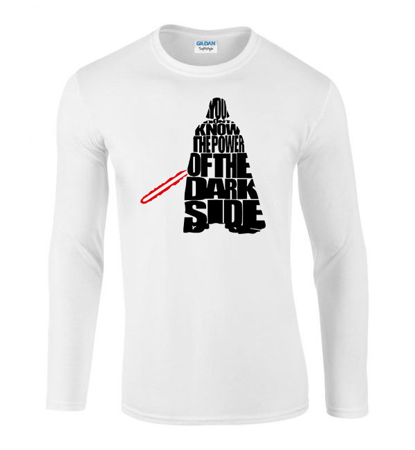 darth vader star wars Fehér Férfi Hosszú Ujjú Póló