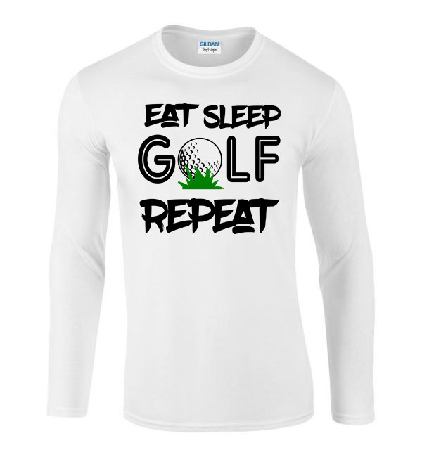golf golfos Fehér Férfi Hosszú Ujjú Póló