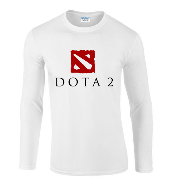 dota 2 gamer Fehér Férfi Hosszú Ujjú Póló