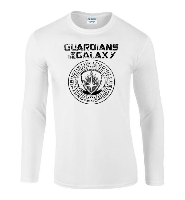 galaxis őrzői guardians of the galaxy Fehér Férfi Hosszú Ujjú Póló