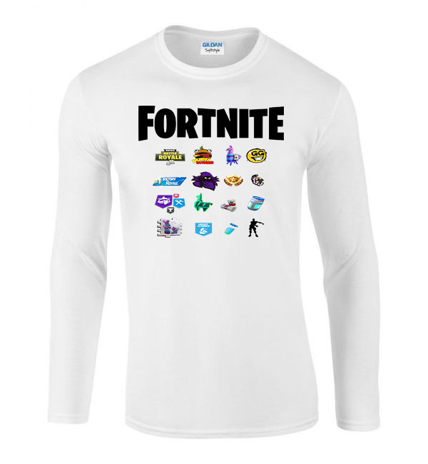 fortnite loot láma Fehér Férfi Hosszú Ujjú Póló