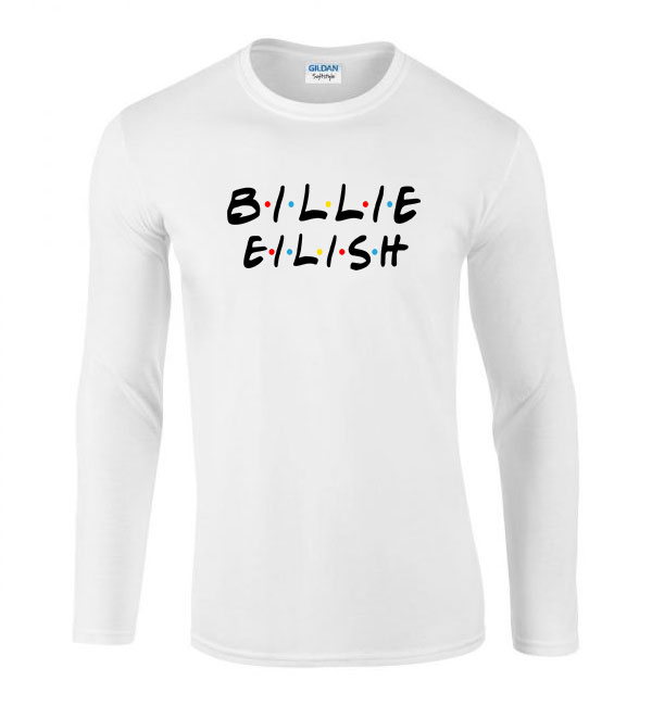 billie eilish Fehér Férfi Hosszú Ujjú Póló