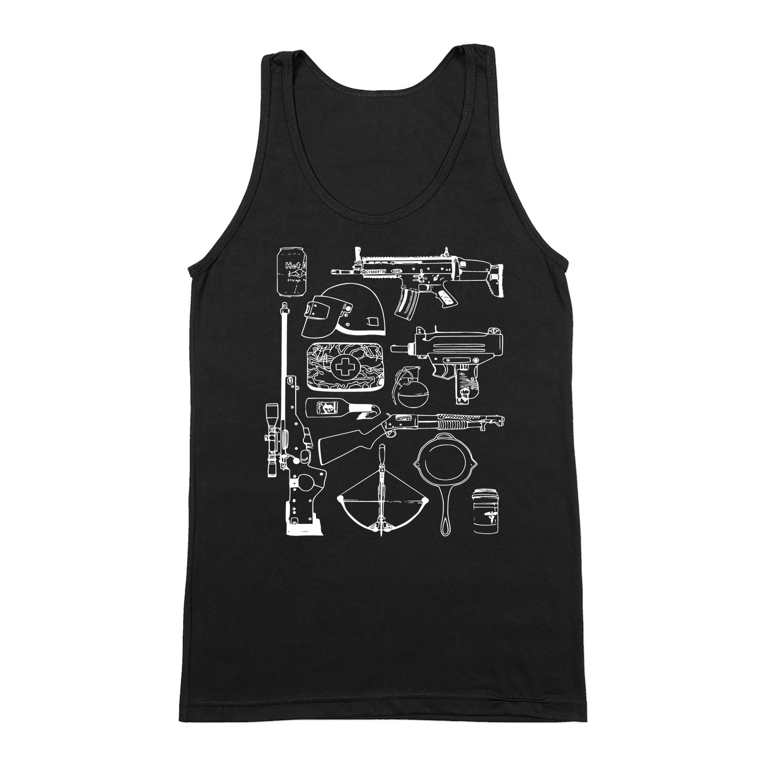 pubg gamer Fekete Férfi Trikó