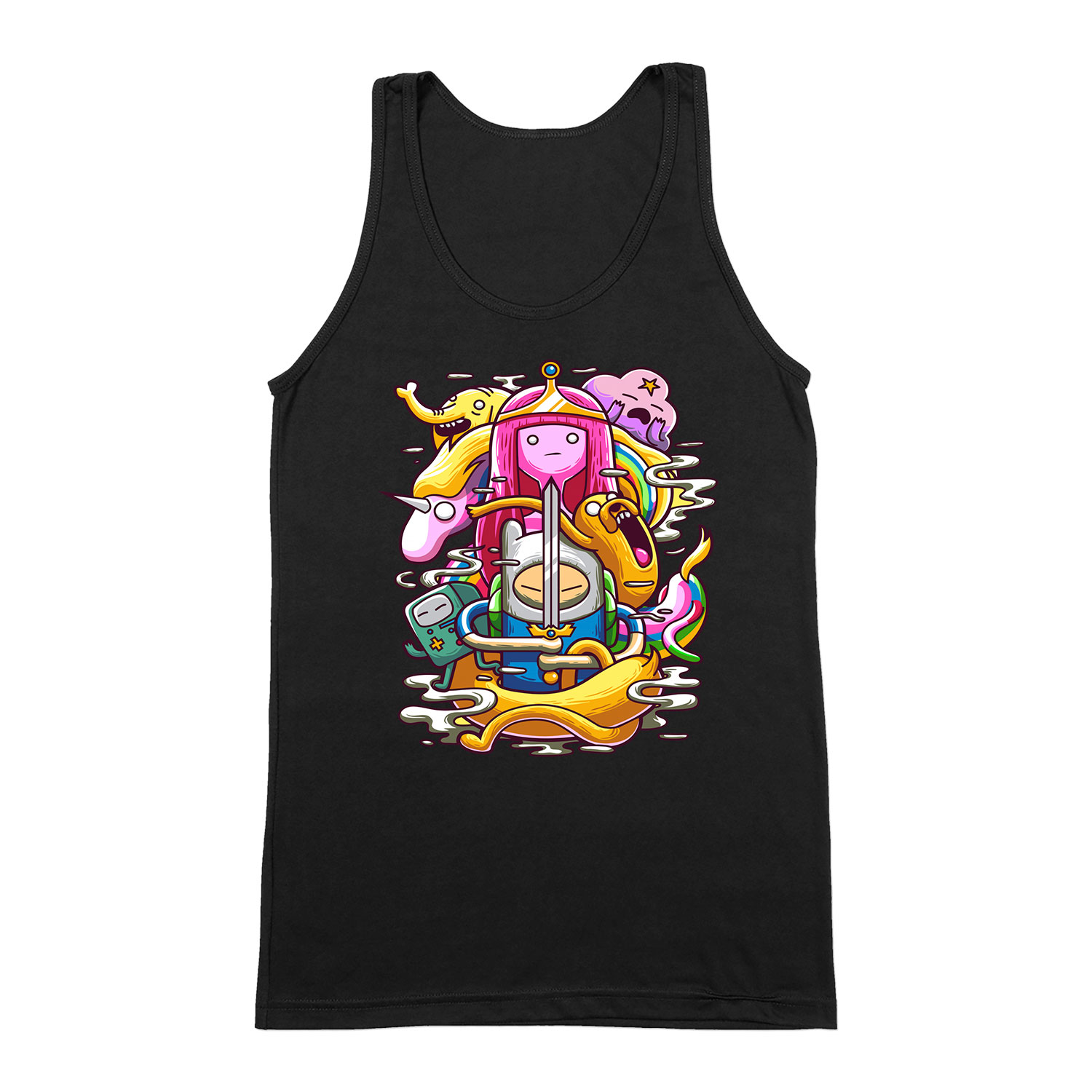 Adventure Time Fekete Férfi Trikó