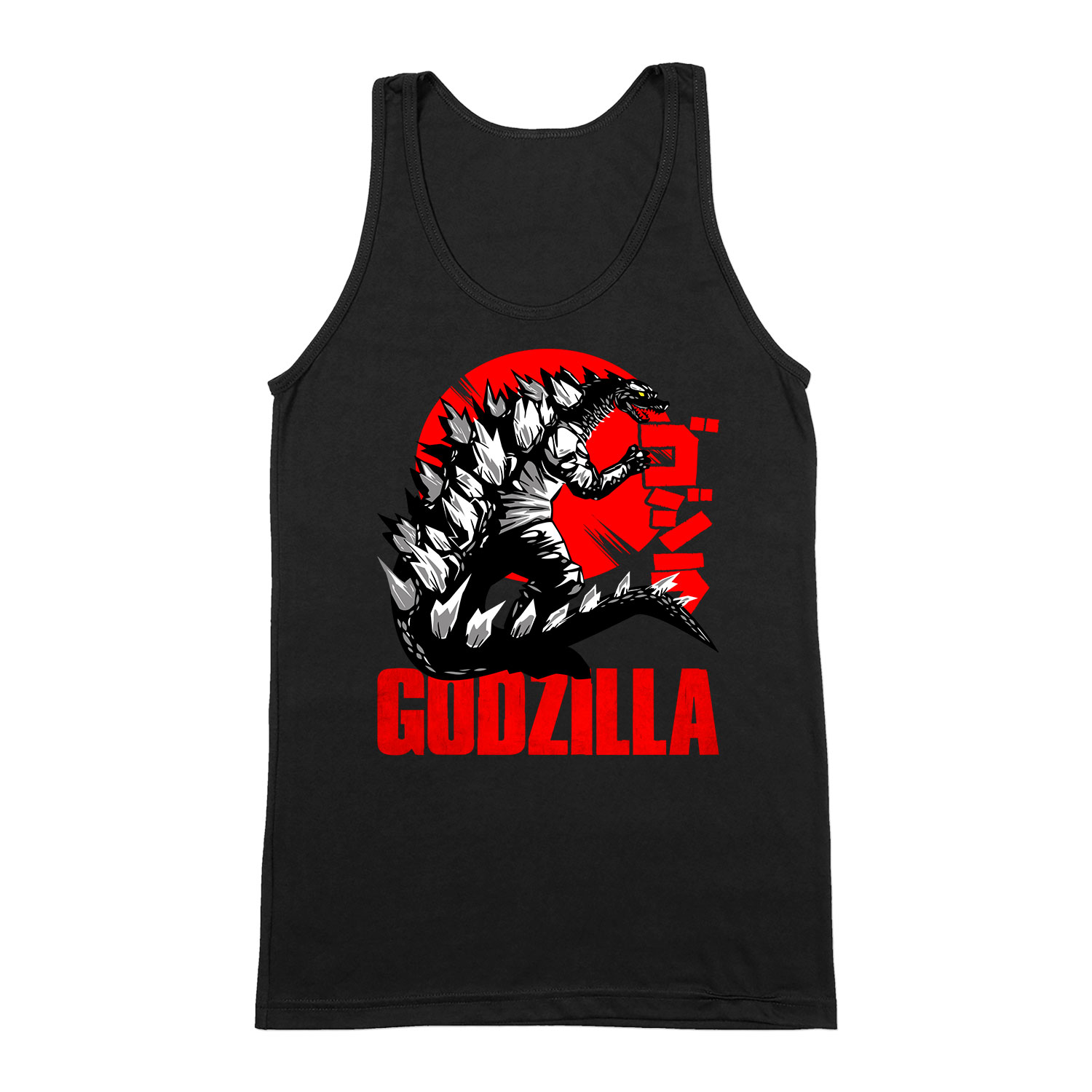 Godzilla Fekete Férfi Trikó